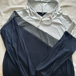 Color blocked nursing sweatshirt